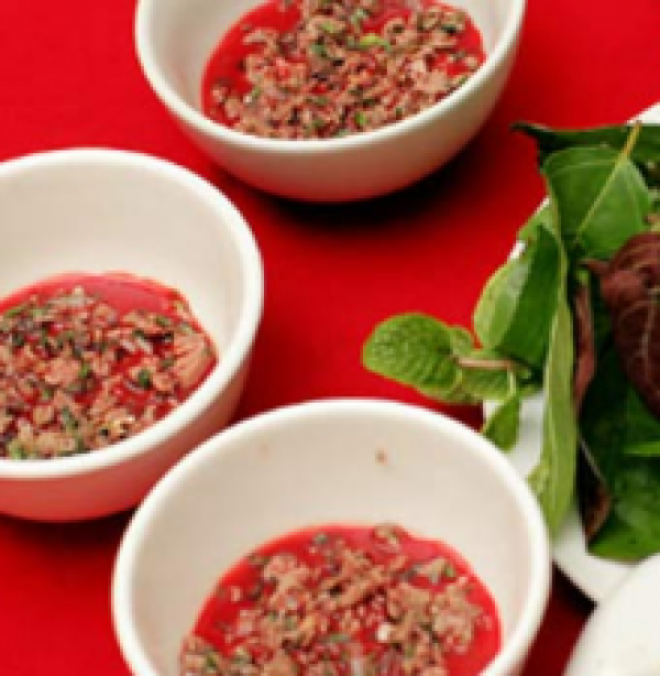 Tiết canh hấp không nhân