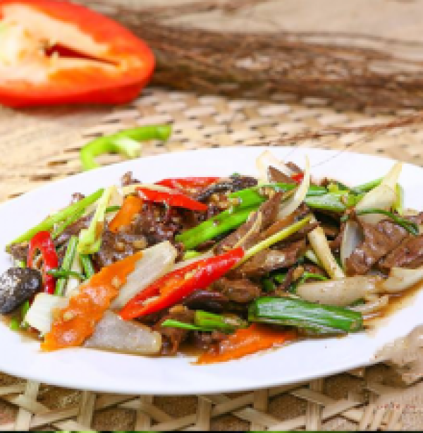 Tim gan xào bông thiên lý